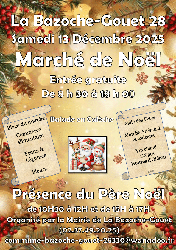 affiche marché de Noël