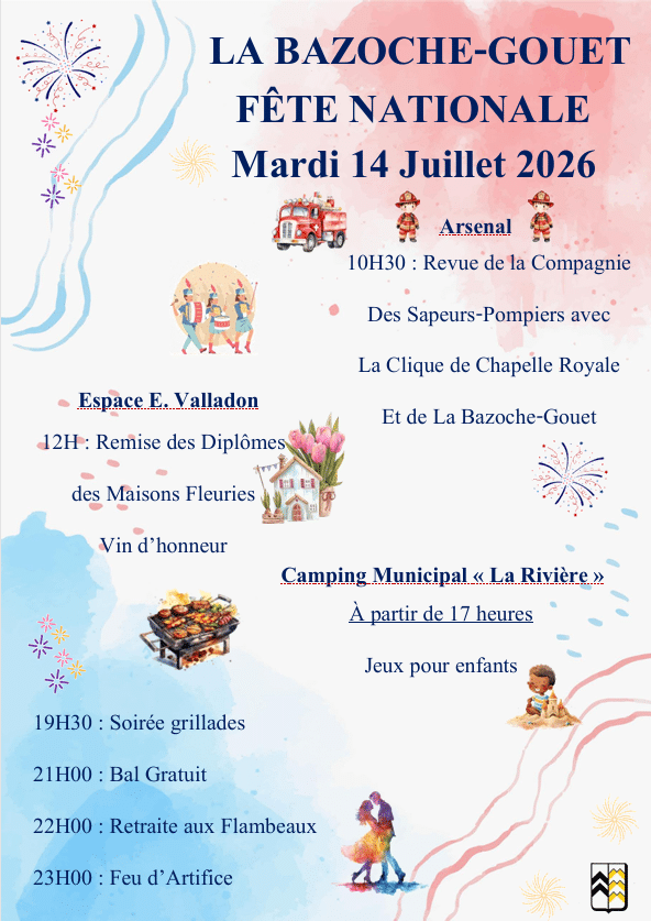 Nouvelle affiche 14 Juillet 2026 - sans le repas champêtre