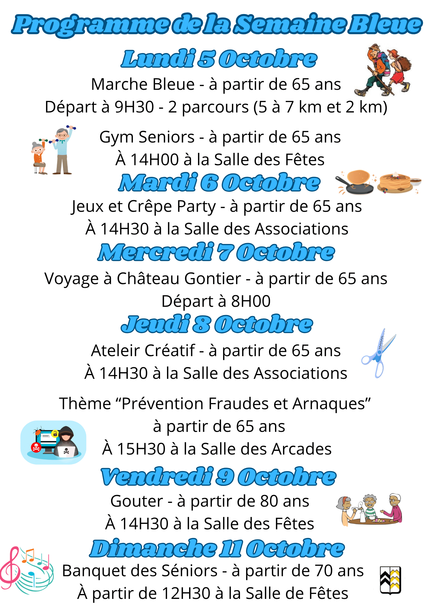 Programme de la Semaine Bleue